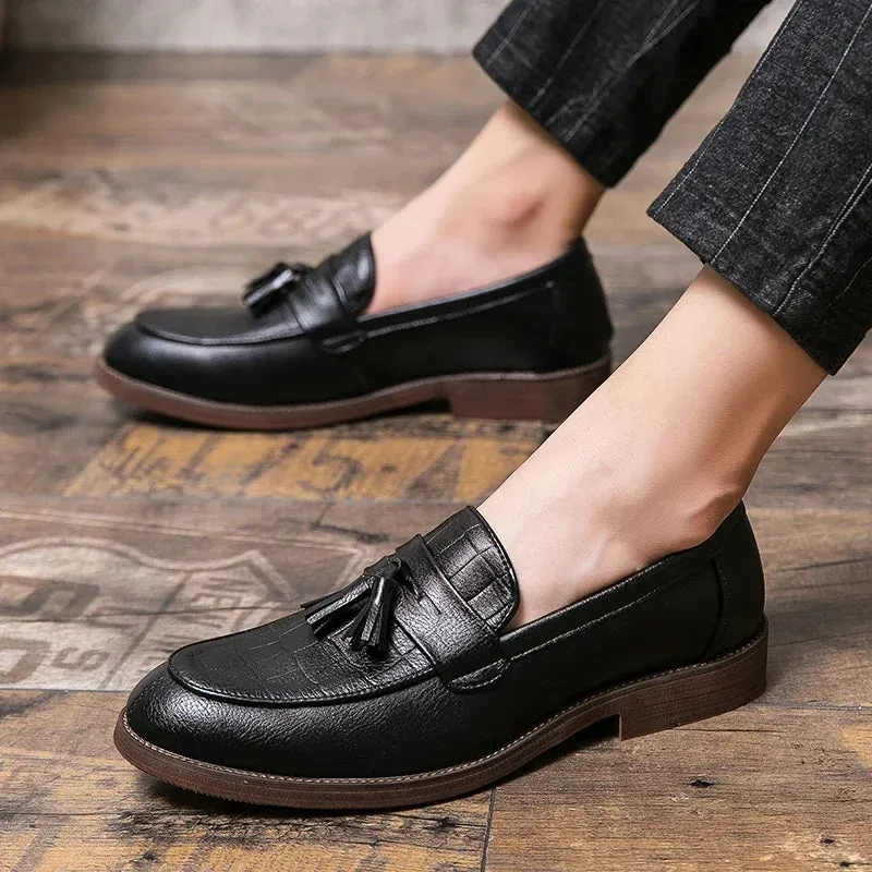 ALESSIO LEATHER LOAFERS
