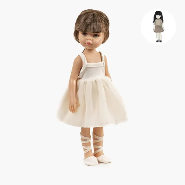 Minikane Amigas Ballet Shoes - Milk